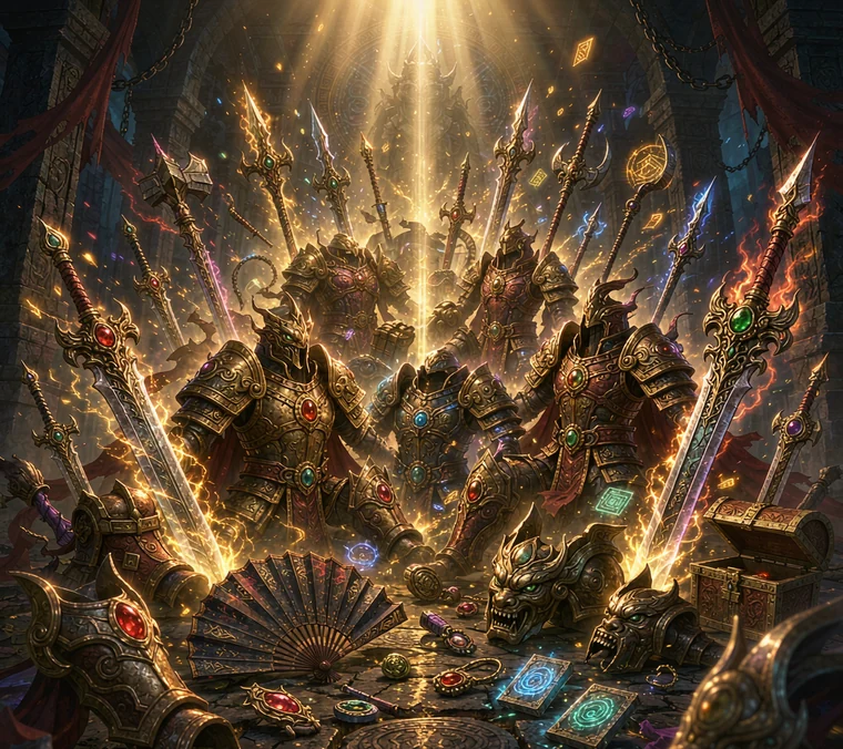 爆装备 满地金光
